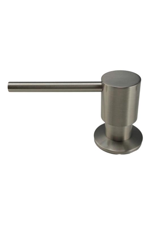 Διανομέας σαπουνιού Pure.Sink Elite Steel Shine εντοιχισμένος από ανοξείδωτο ατσάλι, γεμιζόμενος από πάνω PS9010-02