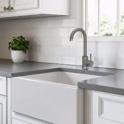 Quadri Coventry Κουζίνας Μπαταρία Γκρι με Περιστρεφόμενο Ρύγχος 1208967666