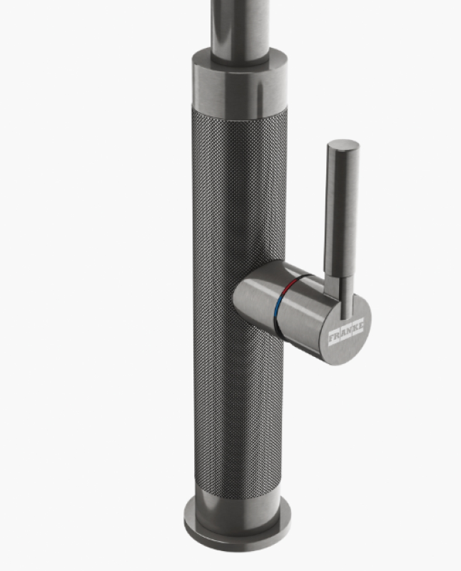 Φράνκε Mύθος Masterpiece μπαταρία κουζίνας σε ανθρακί με J-στόμιο και αποσπώμενο ντους ψεκασμού - 115.0711.555