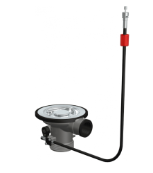 Φράνκε Σετ Αποχέτευσης Απορριμμάτων με Κουμπί Πίεσης από Ανοξείδωτο Ατσάλι 112.0301.698