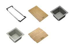 Franke Universal Accessory Όλα-σε-ένα Σετ 2 - Κοπής, Πλαστική Εσωτερική Κασετίνα, Πλαστικό Δοχείο και Τηλεσκοπική Γέφυρα 112.0655.482