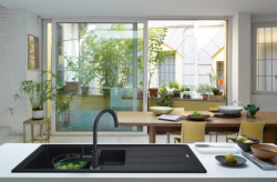 Φράνκε Λίνα XL Μπαταρία Κουζίνας Όνυξ με Περιστρεφόμενο Ρουξούνι 115.0626.020