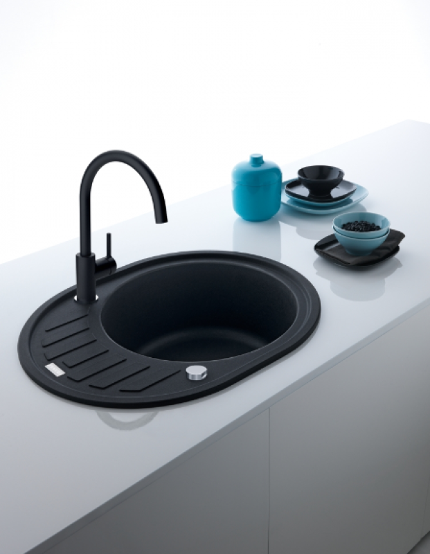 Φράνκε Λίνα XL Μπαταρία Κουζίνας Όνυξ με Περιστρεφόμενο Ρουξούνι 115.0626.020