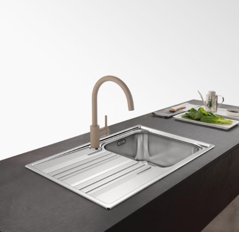 Φράνκε Λίνα XL Μπαταρία Κουζίνας Μπεζ Oyster με Περιστρεφόμενο Ρύγχος 115.0626.028