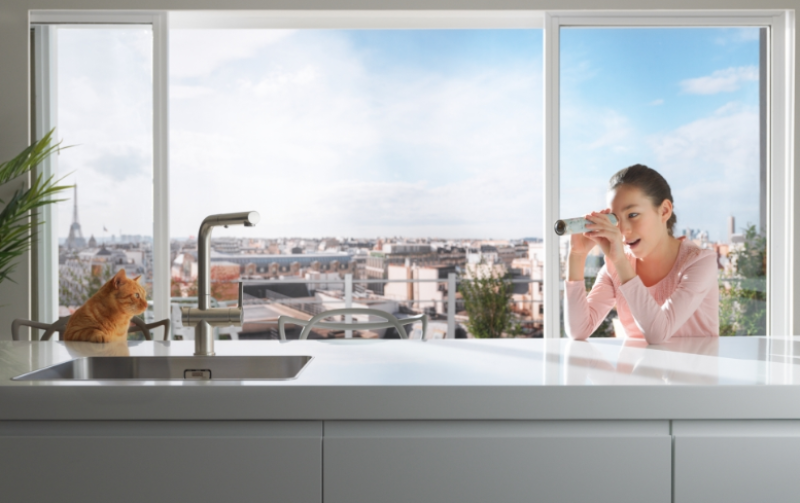 Φράνκε Active Twist Μίκτης Μονού Χειριστηρίου Ανοξείδωτος Χάλυβας με Αποσπώμενη Ροή και Ενσωματωμένο Χειρισμό Αποχέτευσης 115.0653.505