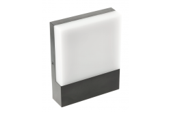 SARO LED φωτιστικό 9W, 900lm, IP54, AC220-240V, 50/60Hz,4000K, μαύρο