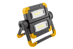WORKY LED προβολέας, 2x10W COB, 1200lm, 6400K, Powerbank 5000mAh 5V 1A, USB-C, IP44