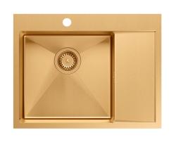 Aquadesign Clara Νεροχύτης Χαλκού 62x48cm Επιτραπέζιος  ή Εντοιχισμένος με Στεγνωτήριο, Βάση για Βρύση και Χαλκό Βύσμα - 1208969503