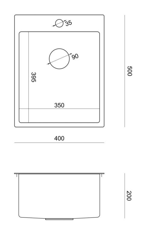Aquadesign Clara Νεροχύτης Χρυσός 40x50cm Επιτραπέζιος ή Εντοιχισμένος με Θέση για Μπαταρία και Χρυσό Βύσμα - 1208969506