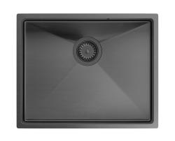 Ακουαντέζιν Ζάρα Νεροχύτης Gun Metal 54x44cm Εντοιχισμένος, Επίπεδη Ενσωμάτωση και Επιφανειακή Εγκατάσταση με Gun Metal Βαλβίδα - 1208969511