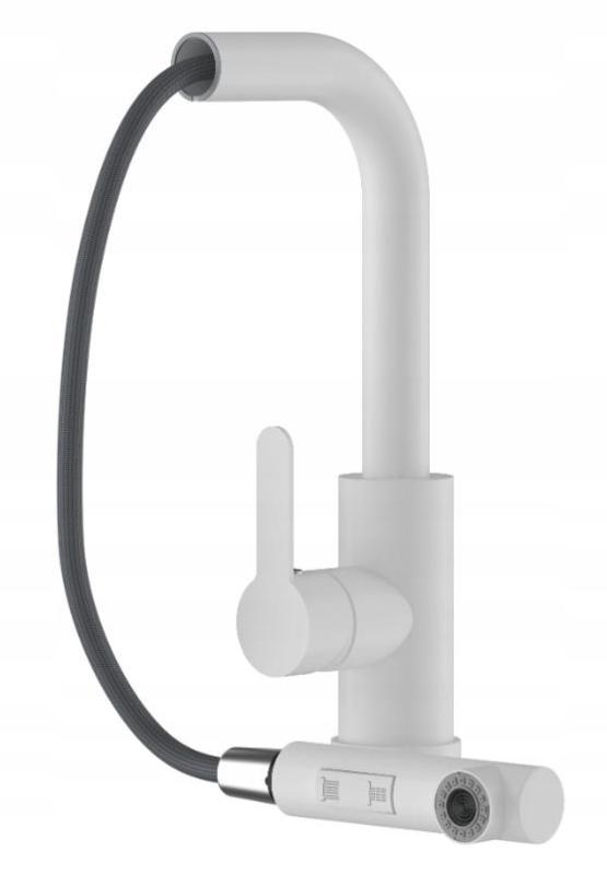 Graniteland Celeste Κουζινόμπρεστα Λευκό με Αποσπώμενη Ροή και Διπλή Λειτουργία Ντουζιέρας 1208969526