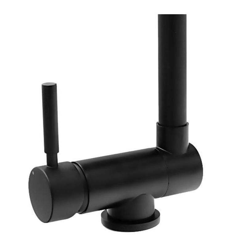 Graniteland Serenity Μπαταρία Κουζίνας Μαύρη με Αναδιπλούμενο Ρύγχος 1208969533