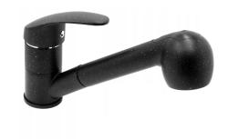 Graniteland Rhea Μπαταρία κουζίνας  Εμφάνιση από σκληρό πέτρωμα με αποσπώμενο στόμιο και χειροκίνητη ντουζιέρα διπλής λειτουργίας 1208969536