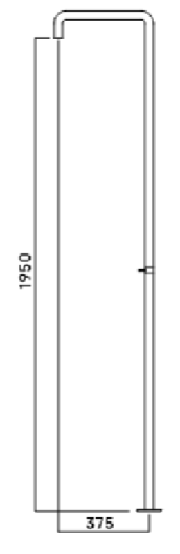 Εξέλιξη νερού Flow στήλη ντους με μίκτη gun metal T146GME