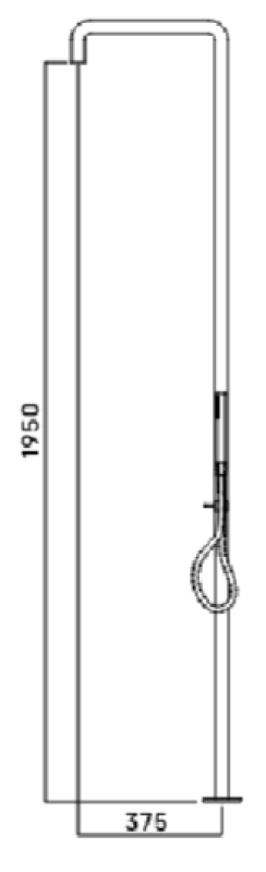 Waterevolution Flow ντους με μίκτη και χειροκίνητο ντους Χαλκός T147CPE