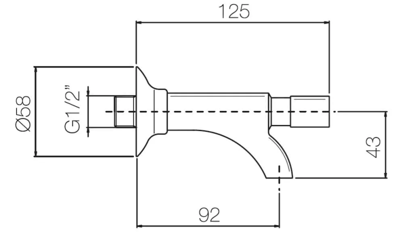 PB Garden Κάνουλα με Μπροστινό Κουμπί 1208969796