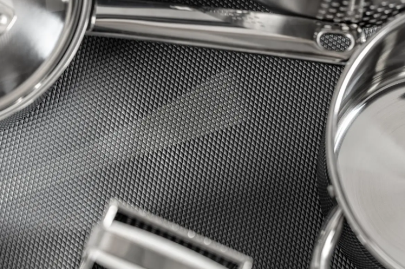 Διακοσμητικό Αντιολισθητικό Χαλάκι Κουζίνας Cutle 480x5000mm Μαύρο 1208969953