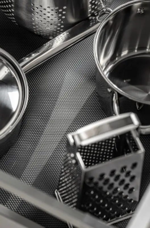 Διακοσμητικό Αντιολισθητικό Χαλάκι Κουζίνας Cutle 480x5000mm Μαύρο 1208969953