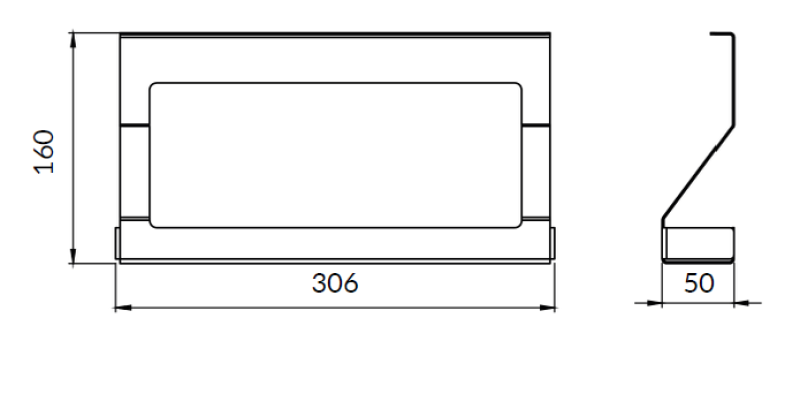Επκα Λουξιον Ράφι Μπαχαρικών για Κουζινικές Ράγες Μέταλλο Μαύρο 1208969964