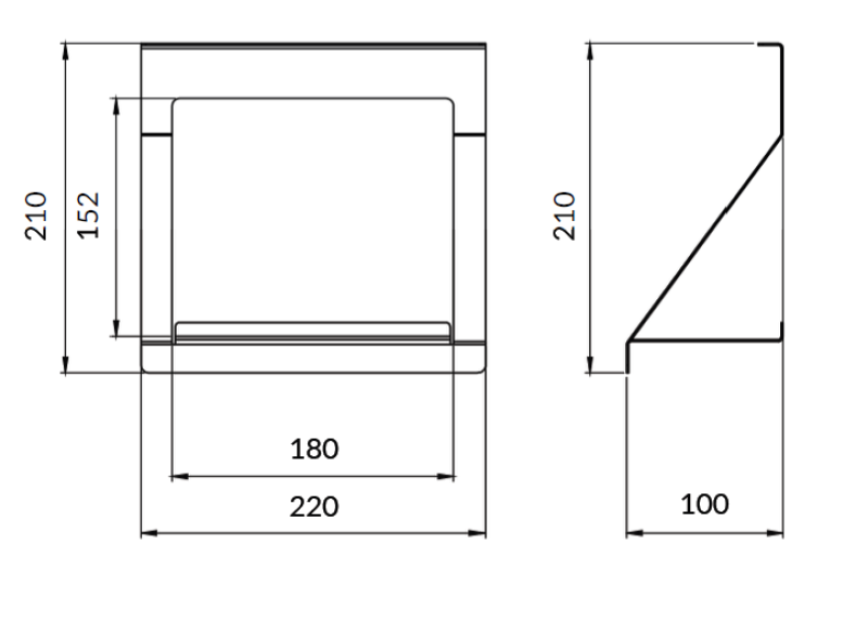 Επκα Λουξιόν Ρεκ για Κουζινικά Ράγια Μέταλλο Μαύρο 1208969966