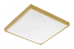 ALTAR LED Οροφής Φωτιστικό, 295x295mm, 4000K, 24W, 1680lm, AC180-250V, 50/60 Hz, PF>0.5, IP44, Χρυσό χρώμα, 3 χρόνια εγγύηση.