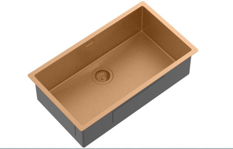 Ausmann Mosel μεγάλος χάλκινος νεροχύτης από ανοξείδωτο ατσάλι - PVD χαλκός 74x40 καθολικός 1208970018