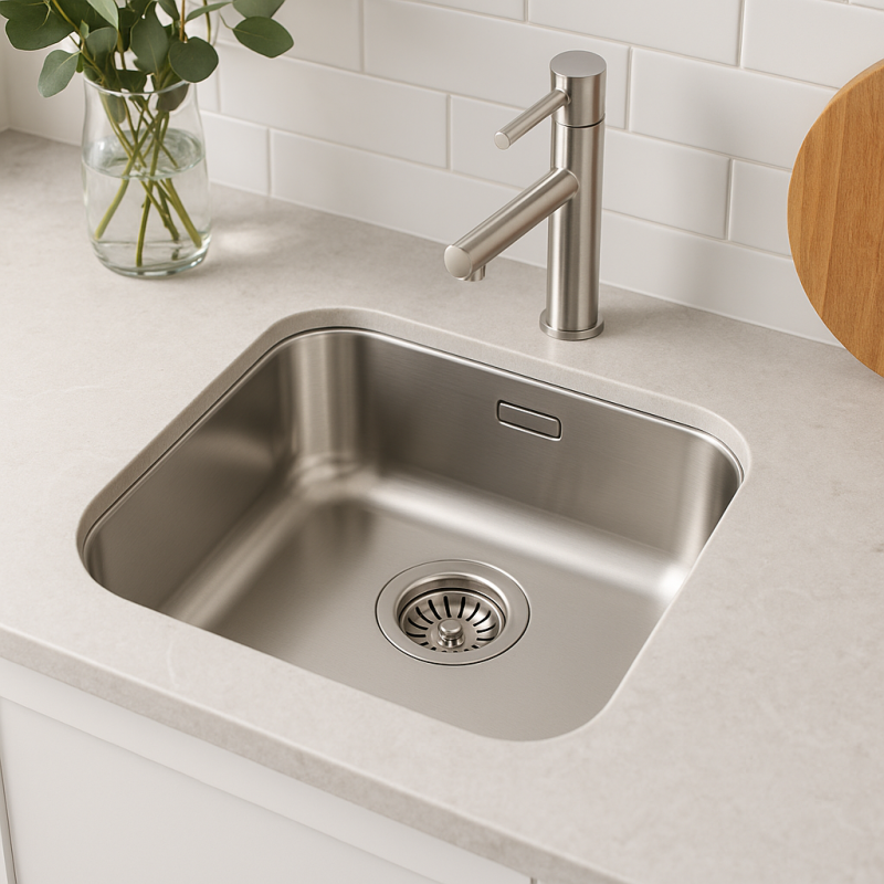 Banka IB3440 Νержаδένιο νεροχύτη 34 x 40 cm Υποδομή 1208970046