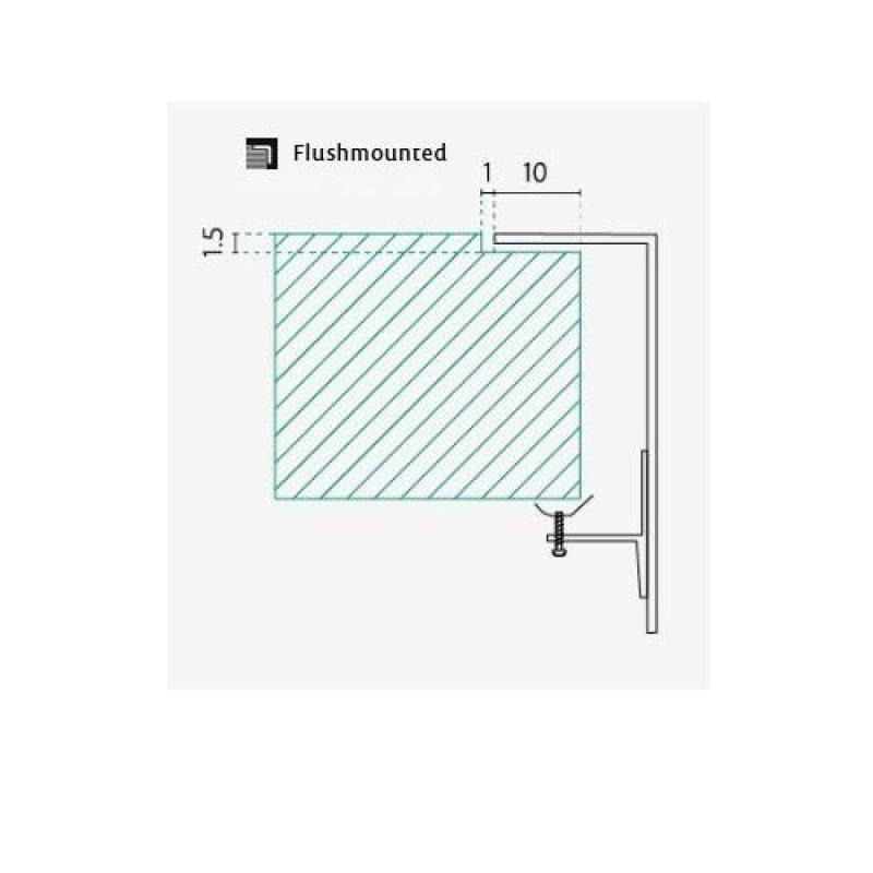 Τράπεζα IB3440 RVS Νεροχύτης 34 x 40 cm Επιφάνεια και Επίπεδη εγκατάσταση 1208970047