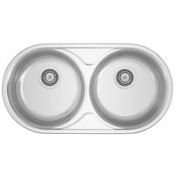 Banka Andalucia ανοξείδωτο διπλό νεροχύτη 835 x 440 cm επιτραπέζιο 1208970050