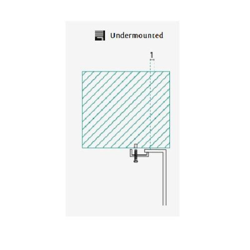 Banka U18380 Ανοξείδωτο στρογγυλό νεροχύτη 45 cm Υποδομή 1208970056