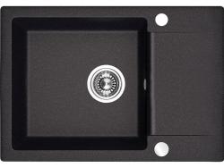 Aquadesign Kensley Γρανιτένιος Πάνω Νεροχύτης Ανθρακί με μικρό Αποστραγγιστικό Τμήμα 65 x 44 εκ 1208970085