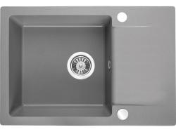 Σετ Aquadesign Kensley - Γκρι Γρανιτένιος Νεροχύτης με Μικρή Επιφάνεια Στραγγίσματος και Μπαταρία Κουζίνας, 65 x 44 cm 1208970086