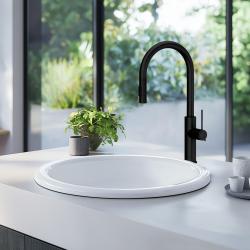 Ausmann Κεραμική Λεκάνη Brook κεραμικός λευκός στρογγυλός νιπτήρας επιτραπέζιος 1208970092