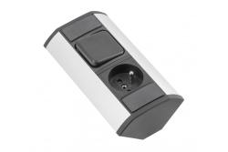 MINI γωνιακό επέκταση με διακόπτη και γειωμένη πρίζα 230V 16A