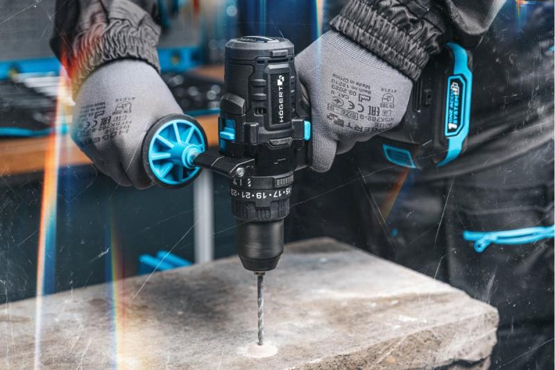 Högert ισχυρό ασύρματο κρουστικό δράπανο, χωρίς ψήκτρες, 18V