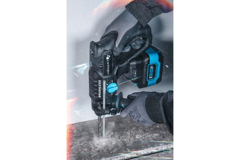 HÖGERT ασύρματο κρουστικό δράπανο, χωρίς ψήκτρες, 18V, με λειτουργία καλεμιού