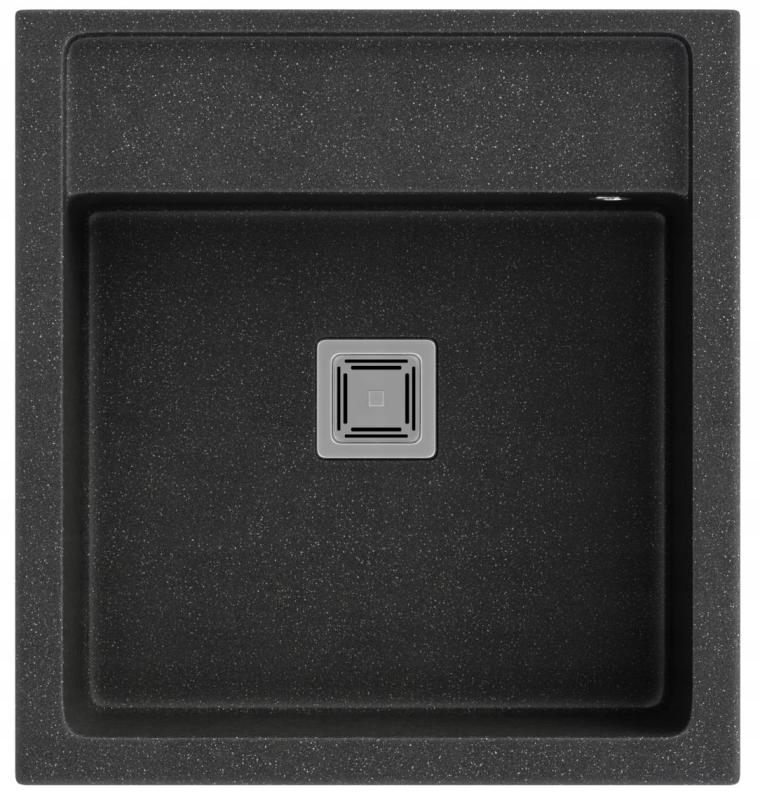 Graniteland Arno Γρανίτης Arduin μαρμάρινη εμφάνιση Νεροχύτης ενδιάμεσης κατασκευής 582x620mm με ανοξείδωτο τετράγωνο Πρίζα 1208970600