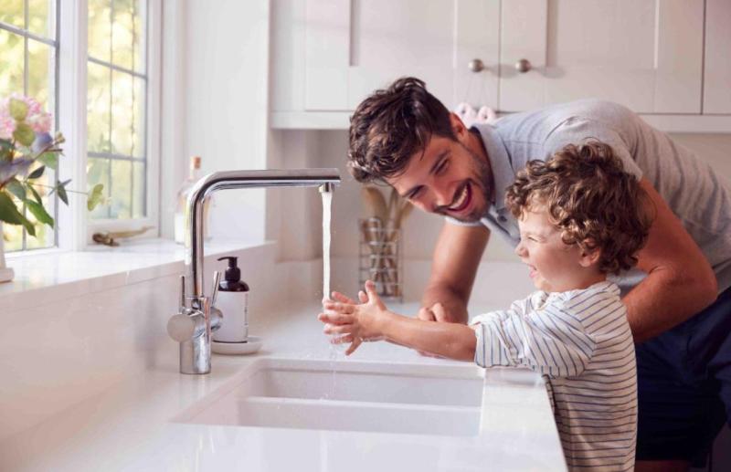 Graniteland Solo Γρανίτης Μαύρος Νεροχύτης υποκατασκευής 42x34 εκ. με Πρίζα από Ανοξείδωτο Ατσάλι 1208970611