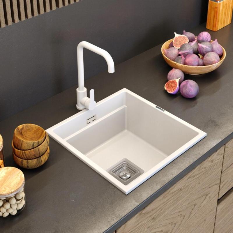 Γρανιτένια Stellar Μπαταρία Κουζίνας με Λευκή Περιστρεφόμενη Ροή 1208970668