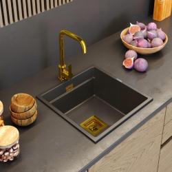 Graniteland Stellar Κουζινική Μπαταρία Χρυσή με περιστρεφόμενο στόμιο 1208970673