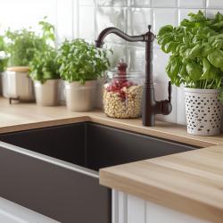 Graniteland Verve Κουζίνα Μπαταρία Μαύρο με περιστρεφόμενο στόμιο 1208970702
