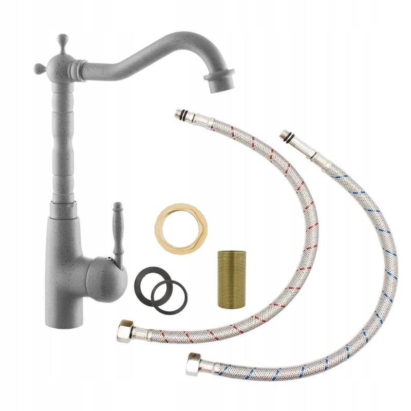 Graniteland Verve Κουζίνας Μπαταρία Γκρι με περιστρεφόμενο στόμιο 1208970703