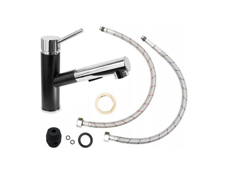 Graniteland Ceres Κουζινόμπαταρία Αρδουίνο με εμφάνιση από σκληρό λίθο με Αποσπώμενη Ροή και Διπλή-Λειτουργία Χειρός Ντους 1208970706