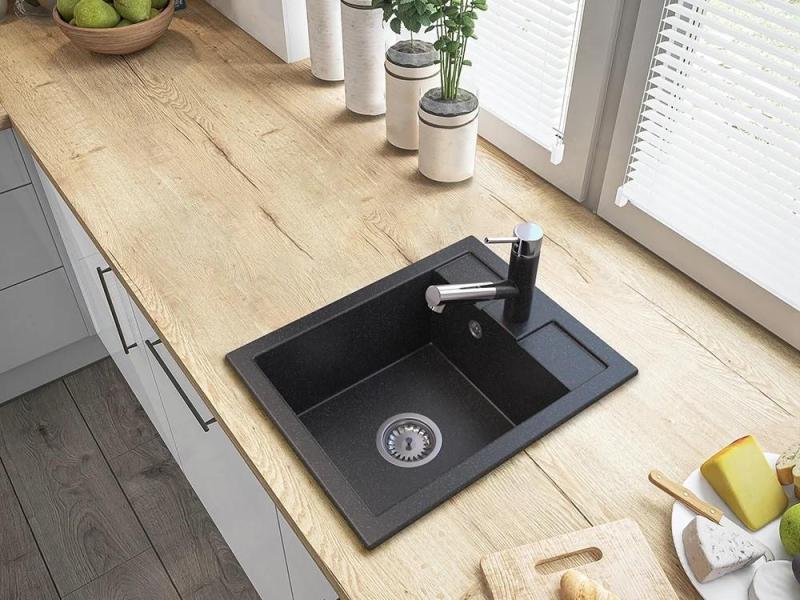 Graniteland Ceres Κουζινόμπαταρία Αρδουίνο με εμφάνιση από σκληρό λίθο με Αποσπώμενη Ροή και Διπλή-Λειτουργία Χειρός Ντους 1208970706