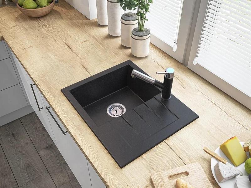 Graniteland Ceres Κουζινόμπαταρία Αρδουίνο με εμφάνιση από σκληρό λίθο με Αποσπώμενη Ροή και Διπλή-Λειτουργία Χειρός Ντους 1208970706