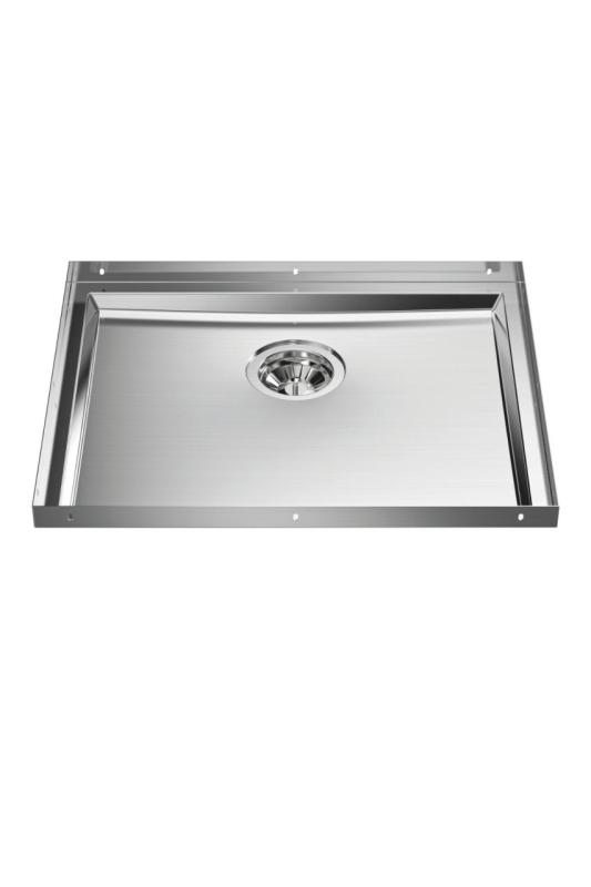 Foster Phantom Base RVS Πλάκα βάσης Worktop Νεροχύτης 50x40cm για Εντοιχισμό σε Κεραμικά φυσικό Πέτρα και Solidsurface πάχος 12mm 1208970720