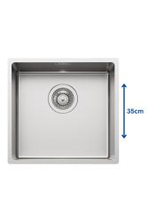 Φόστερ L35 Ειδικός 35cm μακρύς ανοξείδωτος νεροχύτης 365 x 350 mm εντοιχισμένος 1208970722