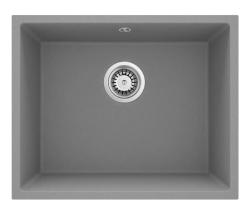 GraniteMy Universal Γκρανίτης Γκρι Νεροχύτης 50x40 εκ. Επιφάνειας, Υποδομής και Επίπεδης Ενσωμάτωσης με Ανοξείδωτο Πώμα 1208970745