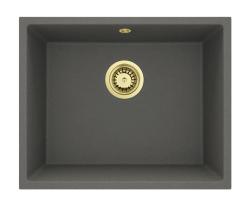 GraniteMy Universal Γρανίτης Γκρι, σκούρος Νεροχύτης 50x40 εκατοστά Επιφάνεια, Υποδομή και Επίπεδη Εγκατάσταση με Χρυσή Πρίζα 1208970756