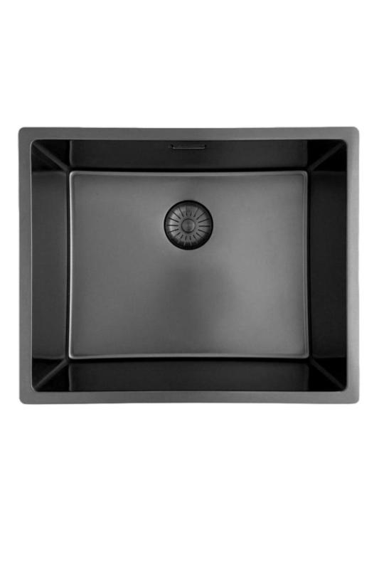 Pure.Sink Prestige Σετ συνδυασμού Gun metal νεροχύτη 50x40 εκ. με Gun metal Κουζινόβρυση 1208970763